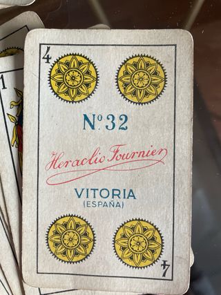 Baraja Heraclio Fournier N° 32 Timbre 1,25