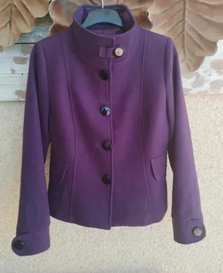 Chaqueta abrigo Morada FRK Talla L capotto