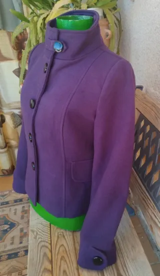 Chaqueta abrigo Morada FRK Talla L capotto
