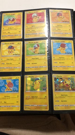 Cartas Pokémon Pikachu toda la colección de cine