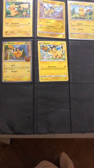Cartas Pokémon Pikachu toda la colección de cine