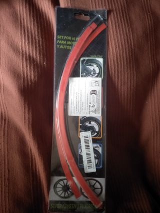 Cinta fluorescente para ruedas de moto y auto