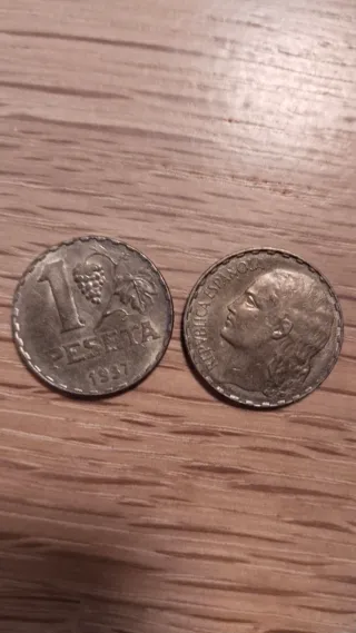 1 Peseta República 1937