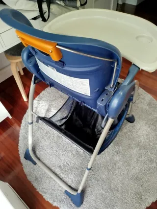 Trona plegable Chicco para bebé, con y sin bandeja