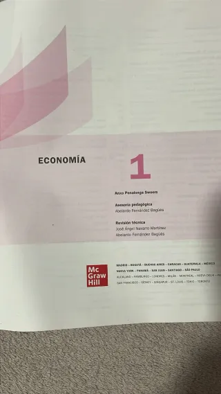 libro de Economía 1ero de Bachillerato