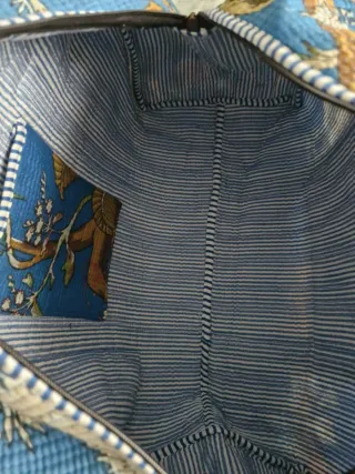 Bolso Macuto de asas hombro. 100% Algodón Acolchad