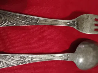 Set 2 vecchie posate marchio arg 1000