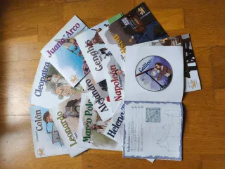 12 Libros y CDs personajes históricos