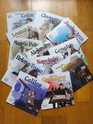 12 Libros y CDs personajes históricos