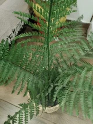 Maceta artificial helecho