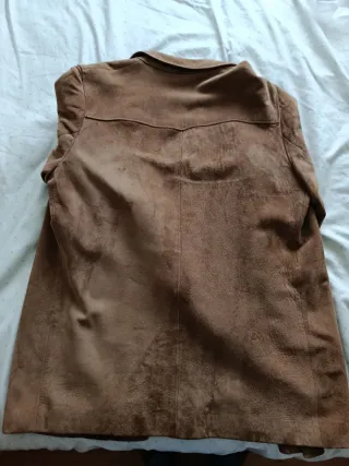 Chaqueta americana de ante marrón