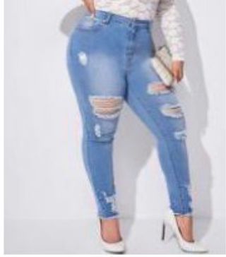 Pantalones vaqueros mujer talla grande