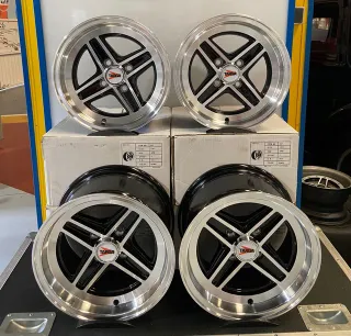 LLANTAS TARGA 13x7 PULGADAS NEGRO.