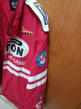 Chaqueta de moto estilo racing roja