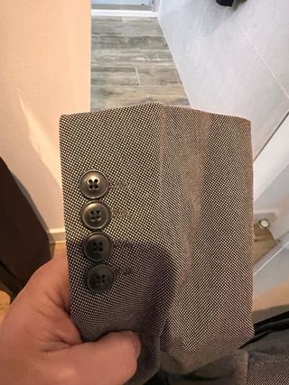 Chaqueta de traje gris Zara