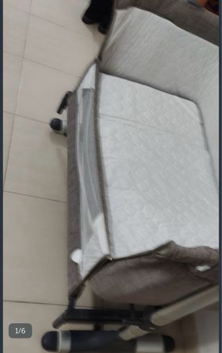 Minicuna colecho gris