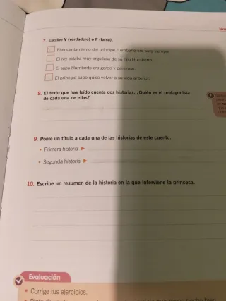 FICHAS COMPRENSION LECTORA 6 PRIMARIA