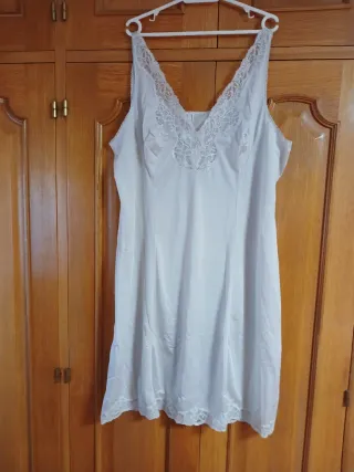 Combinación azul con encaje