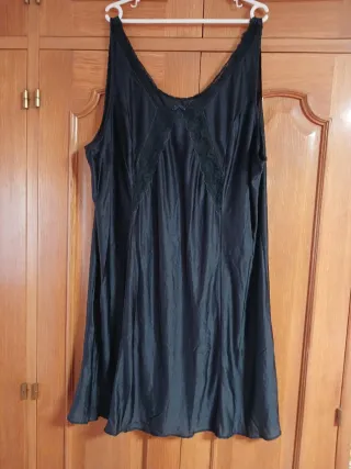 Combinación azul con encaje