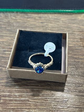 Anillo Xuping Oro 14K Azul Talla 9