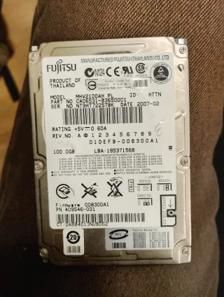 Disco Rígido Fujitsu MHV2100AH PL 100GB