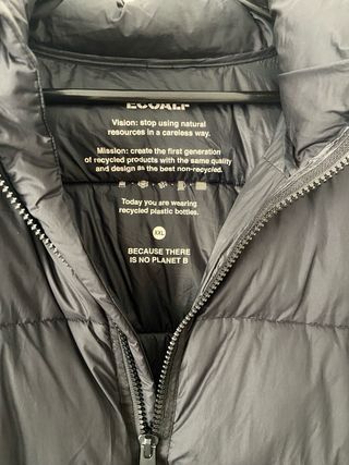 Abrigo de pluma Ecoalf Hombre XL Negro