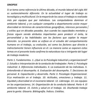 Psicología industrial introducción a la psicolo...