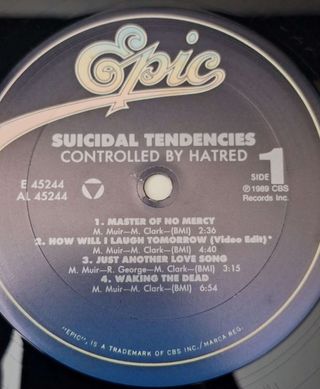 Suicidal Tendencies LP - Controlled By Hatred