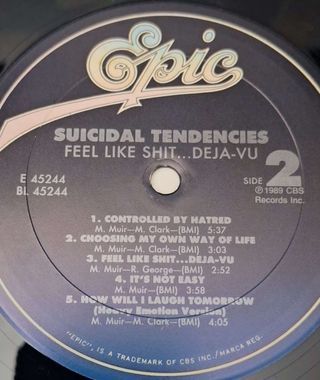 Suicidal Tendencies LP - Controlled By Hatred
