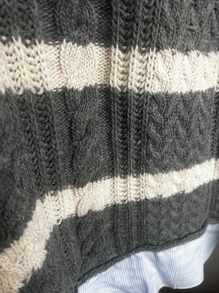 Maglione Susy Mix righe grigio Tg. Unica