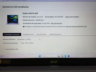 Portátil Acer Ryzen 5 16GB RAM 500GB SSD Garantia