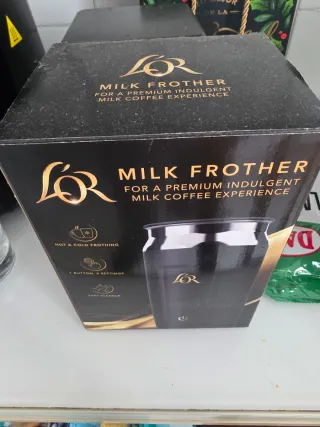 Cafetera lor barista,Espumador leche,caja capsulas