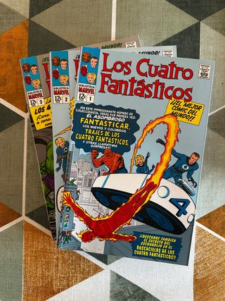 Biblioteca Marvel los cuatro fantásticos 1, 2 y 3