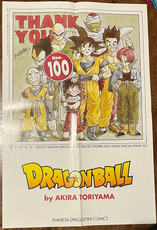 Bola de Drac volum 100 Poster inclòs Manga Català
