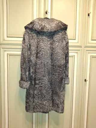 Pelliccia donna grigia taglia 46/48