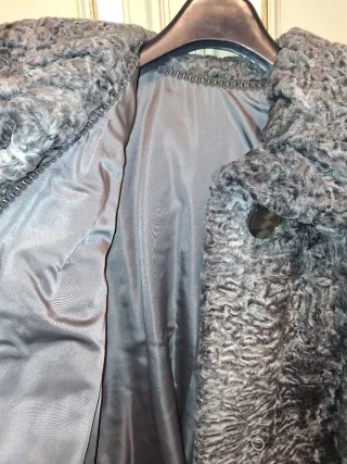 Pelliccia donna grigia taglia 46/48