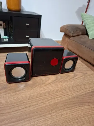 Altavoces Energy Sistem Negro Rojo