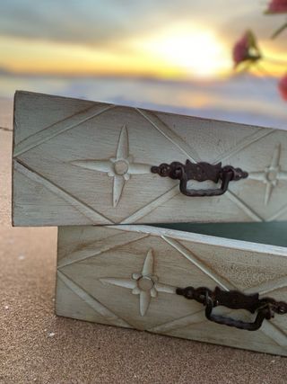 Cajones vintage madera castellana verde envejecido