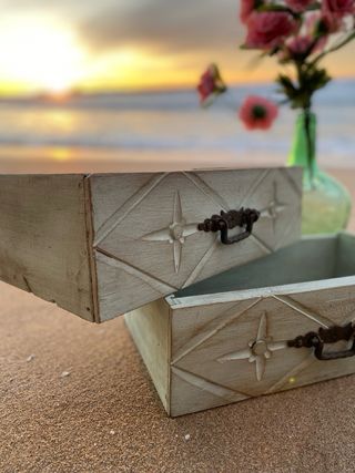 Cajones vintage madera castellana verde envejecido