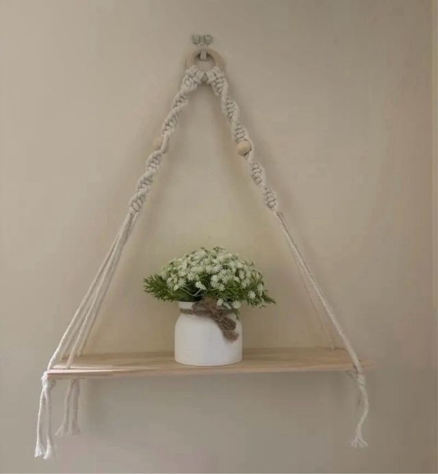 Estantería Colgante Decorativa Madera Nueva
