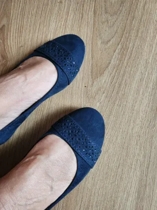 Zapatos planos mujer azul