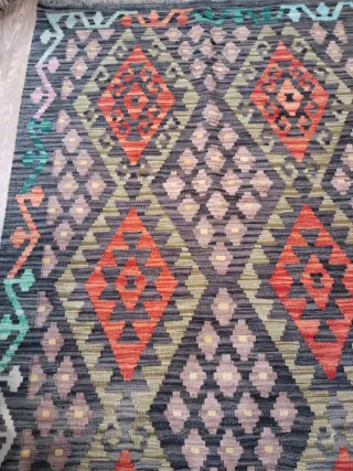 Alfombra Kilim Lana Hecha a Mano