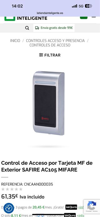 Llaves de aproximidad,tenemos todos los modelos