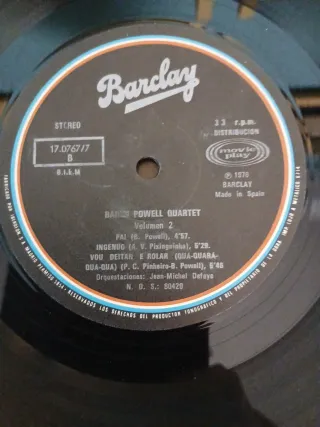 Baden Powell Quartet Vol. 2 LP Jazz