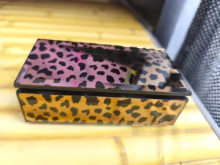 Joyero cristal espejo leopardo