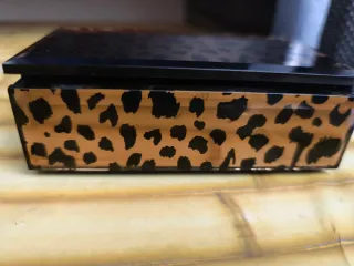 Joyero cristal espejo leopardo