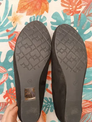 Bailarinas Merceditas Talla 38 Negras