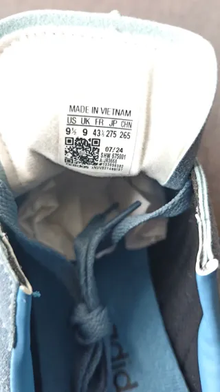 Adidas Spezial Handball Talla 43 1/3 Azul/Gris