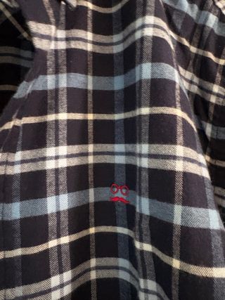 Camisa Makarthy cuadros azul y blanco XXL