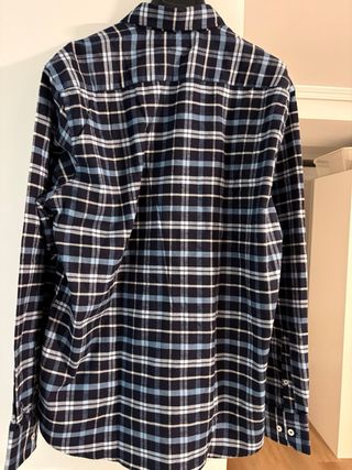 Camisa Makarthy cuadros azul y blanco XXL